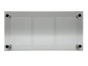 Trading Card Frame Holder Stand Display - 3 Card Slots Clear Acrylic UV Filtering Screwdown
