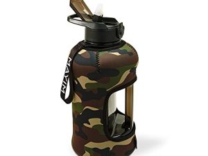 Mayim Large Capacity Reusable Sports Water Bottle Jug with Insulated Sleeve | 2.2L