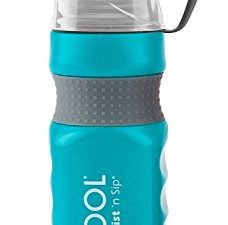 O2COOL Power Flow Grip Band Bottle with Classic Mist 'N Sip Top 24 oz