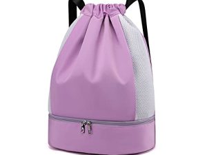 PHABULS Drawstring Backpack Durable String Bag Backpack
