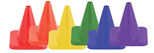 Champion Sports High Visibility Flexible Vinyl Cones - Single and Assorted Cone Sets in Multiple Heights and Colors Champion Sports High Visibility Flexible Vinyl Cones - Single and Assorted Cone Sets in Multiple Heights and Colors