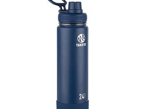 Takeya Actives Insulated Stainless Steel Water Bottle with Spout Lid