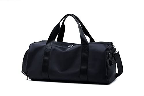YUBEN Gym Bag Luggage Bag Travel Bag Adjustable and Detachable Shoulder Straps Wet and Dry Separation Polyester Material Multi-Pocket Design Size 16.53 * 8.26 * 9.05inch Weight 1.168Ib (Black) YUBEN Gym Bag Luggage Bag Travel Bag Adjustable and Detachable Shoulder Straps Wet and Dry Separation Polyester Material Multi-Pocket Design Size 16.53 * 8.26 * 9.05inch Weight 1.168Ib (Black)