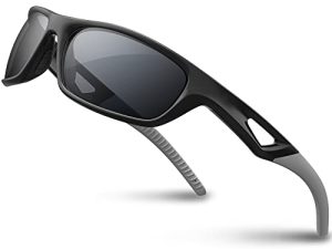 RIVBOS Polarized Sports Sunglasses Driving shades For Men TR90 Unbreakable Frame RB831