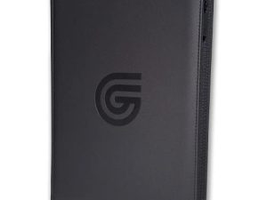 9 Pocket Premium Trading Card Zip Binder | 360 Secure Side Loading Pockets | Komodo Armor Exterior| Suede Interior by Guilt Free Gaming (Black)