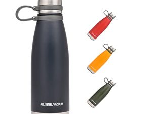 LJNYIE Metal Water Bottles Insulated 22/28/37oz Stainless Steel 18/10 Vacuum Reusable Simply Modern Flask for Sports Boys Girls Flask Travel Gym Bike Water Bottles with Filter Handle