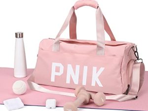 Gym Bag Womens Sports Duffel Bag with Shoes Compartment And Wet Pocket For Yoga Swimming Travel Duffle Bag For Weekend