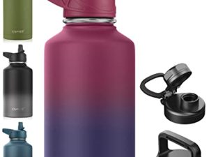 CIVAGO 64 oz Insulated Water Bottle With Straw