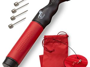 Valiant Sports Ball Pump Inflator with 5 Needles (Pin) and Pouch