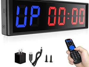 Naoeleii Gym Timer Clock for Home Gym with Remote
