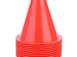 MAGT 3.35 Inch Mini Training Cones Plastic Sport Training Traffic Cone (Set of 10)- for Kids Home Gym Football Training Soccer 5 Colors (Color : Red)