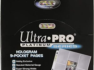 Ultra Pro 9 Pocket Pages Platinum Series 100 Pages of Card Sleeves for Trading Card Binder