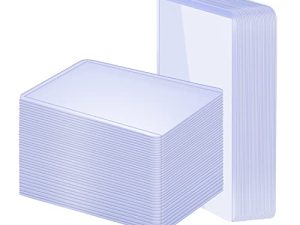 100 Pack 3"x4" Hard Plastic Card Sleeves Top Loaders for Cards
