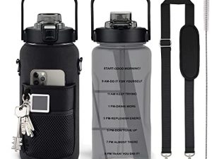 Half Gallon Water Bottle with Sleeve