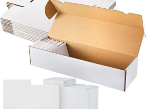 12 Pcs 800 Count Trading Card Storage Box Collectible Trading Card Cases with 50 Horizontal Trading Card Dividers