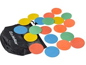 Eco Walker 4inch Mini Floor Spot Markers for Classroom Preschool and Kindergarten (Set of 20pcs) (Multi)