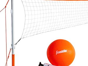 Franklin Sports Volleyball Net Sets - Backyard + Beach Portable Volleyball Set for Kids + Adults - Volleyballs + Nets with Poles + Equipment Included - Carry Bag for Storage + Transport