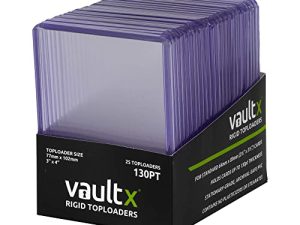 Vault X Toploaders - 3" x 4" 130pt Rigid Card Holders for Trading Cards & Sports Cards