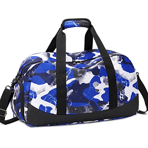 Kids Overnight Duffle Bag Boys Sport Gym Bag with Shoe Compartment & Wet Pocket Kids Overnight Duffle Bag Boys Sport Gym Bag with Shoe Compartment & Wet Pocket