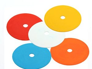 Eco Walker Flat Cones Spot Markers Soccer Basketball Sports Speed Agility Training (Set of 10)