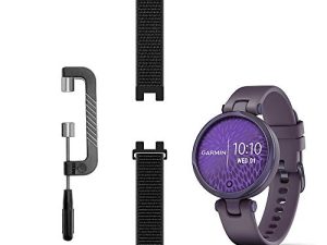 LeiOu Sport Mesh Strap Compatible with Garmin Lily GPS Smartwatch Bands Woven Nylon Replacement Accessory Watch Wristband with Remove Band Tool - Small (10#)