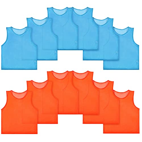 Giegxin 12 Pieces Soccer Practice Vests Youth Pinnies Jerseys Nylon Mesh Scrimmage Pinnies for Sports Youth Adults Sports Basketball Giegxin 12 Pieces Soccer Practice Vests Youth Pinnies Jerseys Nylon Mesh Scrimmage Pinnies for Sports Youth Adults Sports Basketball