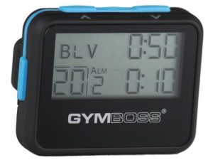 Gymboss Interval Timer and Stopwatch - Black / Blue SOFTCOAT
