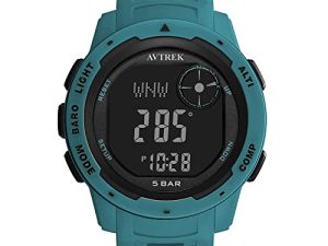 AVTREK Digital Sports Teenager Pedometer Watch with Altimeter and Barometer