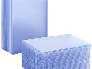 100PCS Card Sleeves Hard Plastic Card Sleeves for Baseball Card Protective Card Holder for Trading Cards