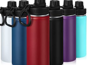 6 Pieces Insulated Sports Water Bottle Bulk