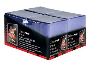 Ultra PRO 3" x 4" Clear Regular Top Loaders for Cards with Card Sleeves Bundle Standard Size 200ct Baseball Card Sleeves Trading Card Sleeve Baseball Card Protectors Toploader Card Protectors