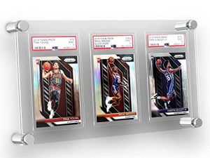 PREZA Trading Card Display Case for Wall - Graded Sports Card Mount for PSA Trading Cards - Pokemon
