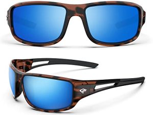 TOREGE Sports Polarized Sunglasses for Men Women EMS-TR90 Frame Cycling Running Driving Fishing Trekking Glasses TR31