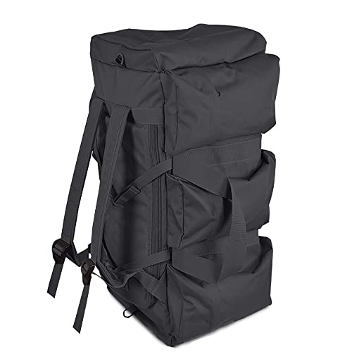 Sparklekle Sports Gym Backpack 70L Large Travel Duffel Bag for Men Convertible Multi-Functional Backpack for Camping (Black) Sparklekle Sports Gym Backpack 70L Large Travel Duffel Bag for Men Convertible Multi-Functional Backpack for Camping (Black)