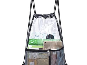 Clear Tote Bag Stadium Approved Clear Cosmetics Toiletry Bag for Work Concert Security Travel Sports