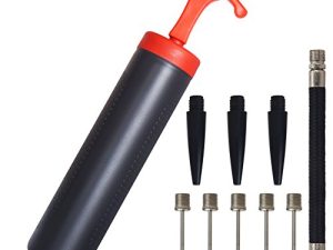SKOLOO 8" Ball Pump Hand Air Inflator Kit for Soccer