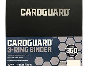 CardGuard Premium 3-Ring 3" Card Binder Including 100 Starter Series 9-Pocket Pages