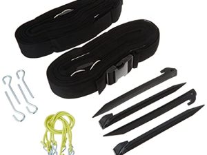Park & Sun Sports Outdoor Volleyball Boundary Webbing with Ground Stakes