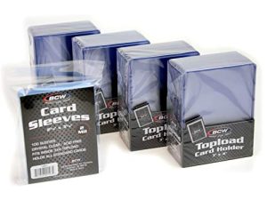 BCW 100-Count Card Toploaders and Card Sleeves