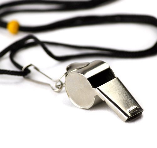 Crown Sporting Goods SCOA-001 Stainless Steel Whistle with Lanyard – Great for Coaches Crown Sporting Goods SCOA-001 Stainless Steel Whistle with Lanyard – Great for Coaches