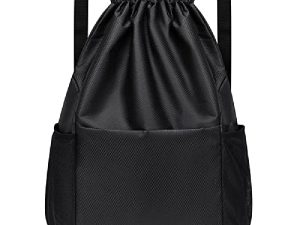 Large Sports Backpack String Swim Drawstring Bags