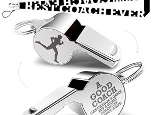 Whistle Thank You Running Whistle for Coaches Teachers Whistle Emergency Coach Referee Lifeguard Loud Whistle for Men Referees Coaches School Sports Coaches Whistle with Lanyard Cheer Coach Gift.