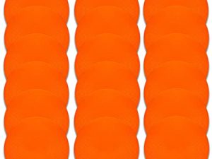 Vhxorrz Poly Spot Markers 9 inch Non-Slip Rubber Agility Markers Flat Field Cones Floor Dots for Football
