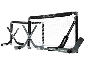 Franklin Sports NHL Mini Hockey Goal Set of 2 - Black - Includes Mini Hockey Goals