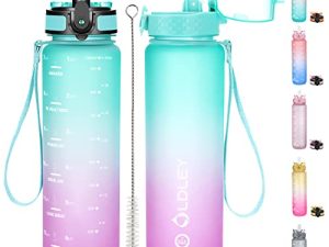 OLDLEY 32 oz Water Bottles with Times to Drink