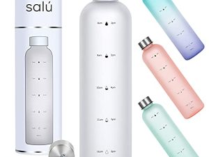 Salú 32 oz Water Bottle w/Time Marker