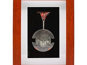 Medal Display Shadow Box Frame - Single Medal Display Case for Runners