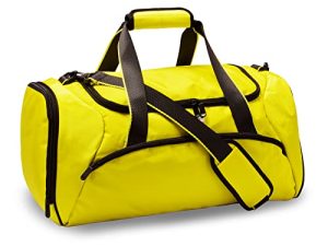 Sturdy Sport Gym YOGA Travel Duffel Shoulder Weekender Portable Overnight Workout To Go Carry Bag for Man and Women With Shoes Compartment Water-Resistant DEMOMENT (Yellow King)
