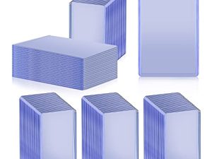 100 Pieces Baseball Card Holder Sleeve Plastic Hard Card Sleeve Plastic Card Protector Holder for Baseball Card