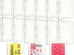 Playing Card Deck Plastic Boxes Card Holder Organizer Empty Storage Box Clear Card Case